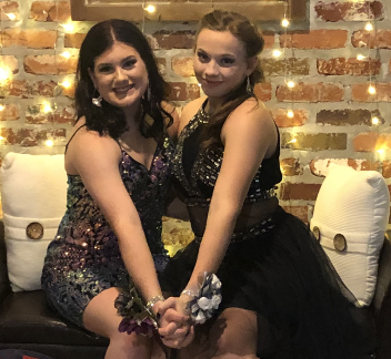 Layken Epperly, left, will reign as queen and her cousin Alysa Epperly as Princess at the RA Carvinal Ball this weekend. 