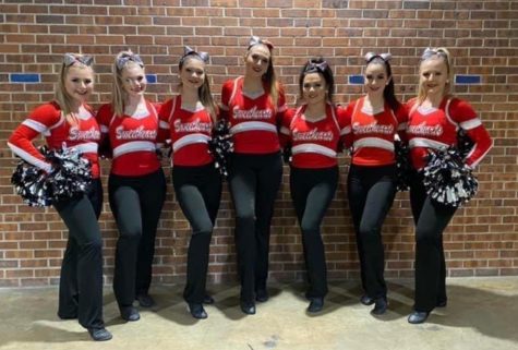 Members of the Riverside Academy Southern Sweethearts are, from left, Christy Louque, Ella Champagne, Mia Saijas, Aimee Duhe, Ariana Matt, Jaycee Bennett and Kaylee Oubre, 