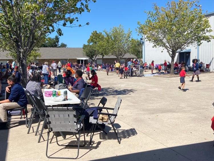 A large crowd turned out Wednesday for Grandparents Day at Riverside Academy.