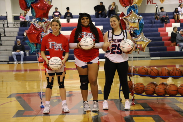 Myracle Revon, Alainah Felton, and Grace Trepagnier were the three seniors for the 2022-2023 Girls Basketball season.
