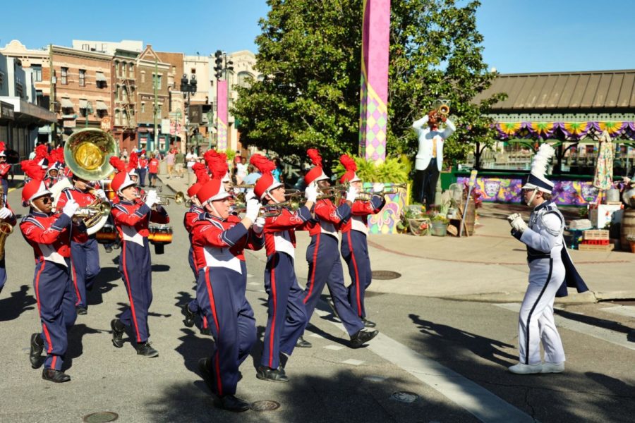 The Marching Pride of Riverside competed in the OrlandoFest competition held at Universal Studios in Orlando, Fla., March 23.
