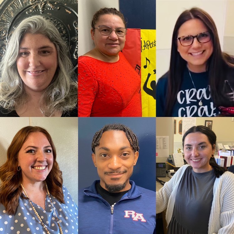 New additions to the Riverside Academy staff are top row, from left, Wendy Zeller, Sylvia Perez, Meah Badeaux; bottom row, Rachel Lord, Zane McCrary and Madison Roussel