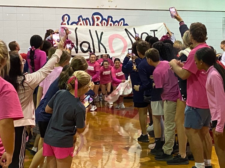 The Lady Rebels volleyball team will host their annual Pink Game on Wednesday, Oct. 18 at 5 p.m. (file photo)