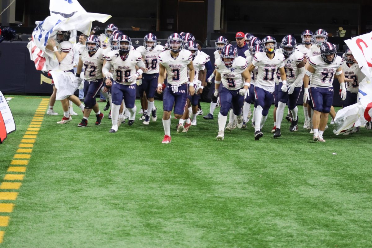 The Rebels take the field in the Caesars Superdome for their final against Southern Lab. 
