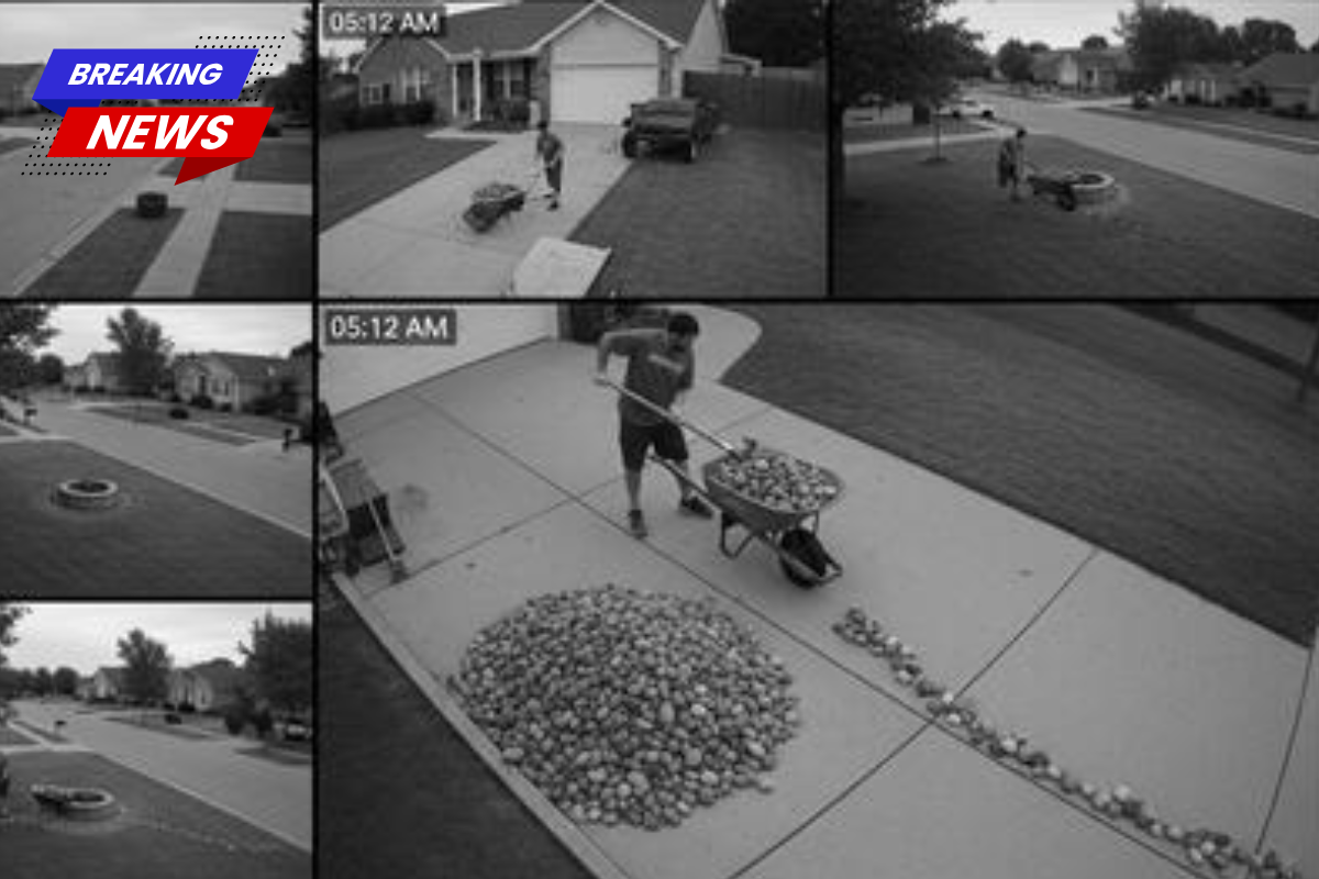 I requested three tons of river rock. I caught my neighbor transporting it to his yard