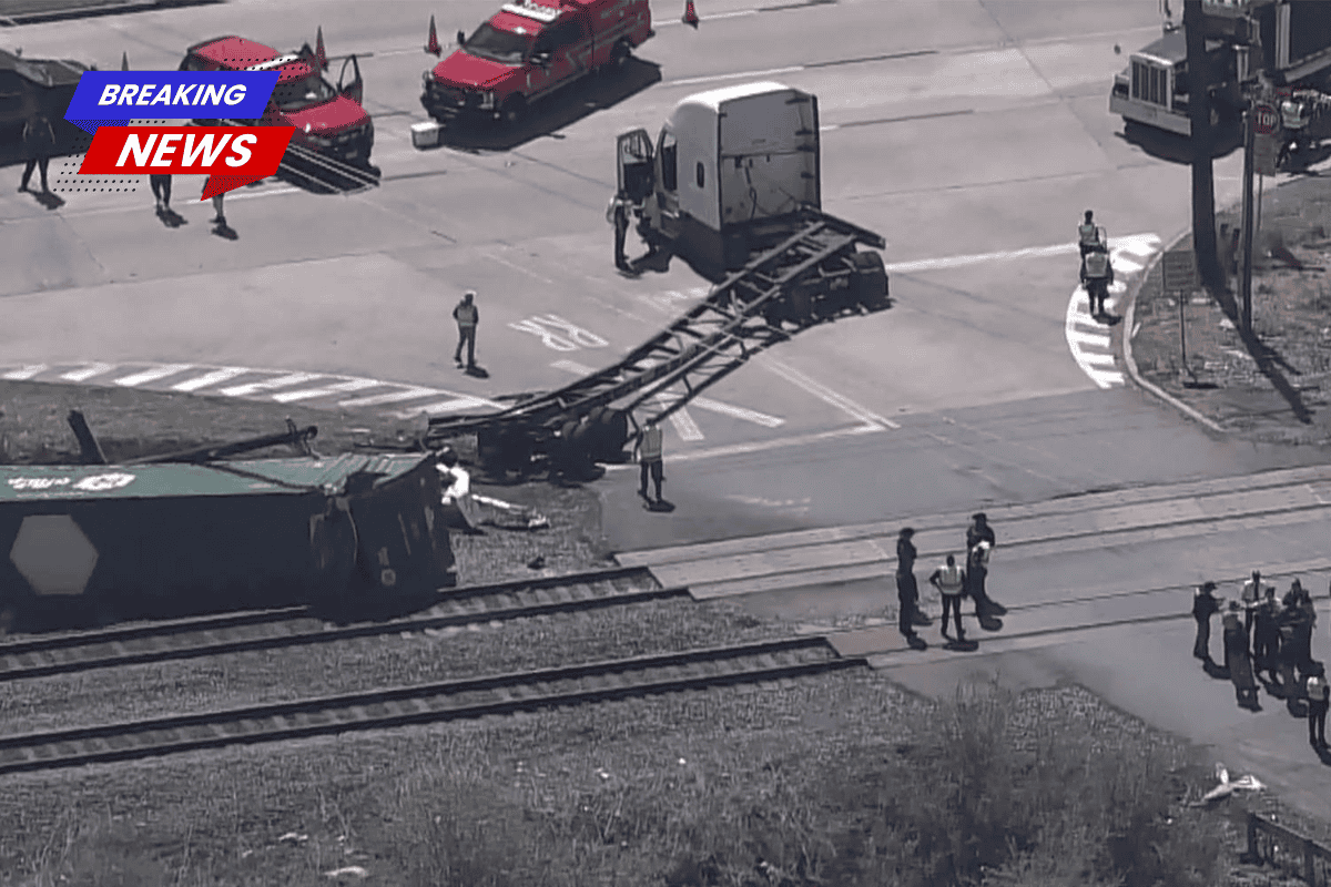 A New Orleans-bound Amtrak train carrying more than one hundred travellers collides with an 18-wheeler in Texas