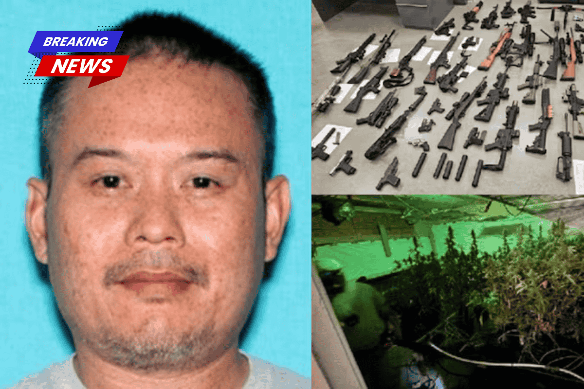 A multi-parish drug bust uncovered automatic weapons, and the suspect is still on the run