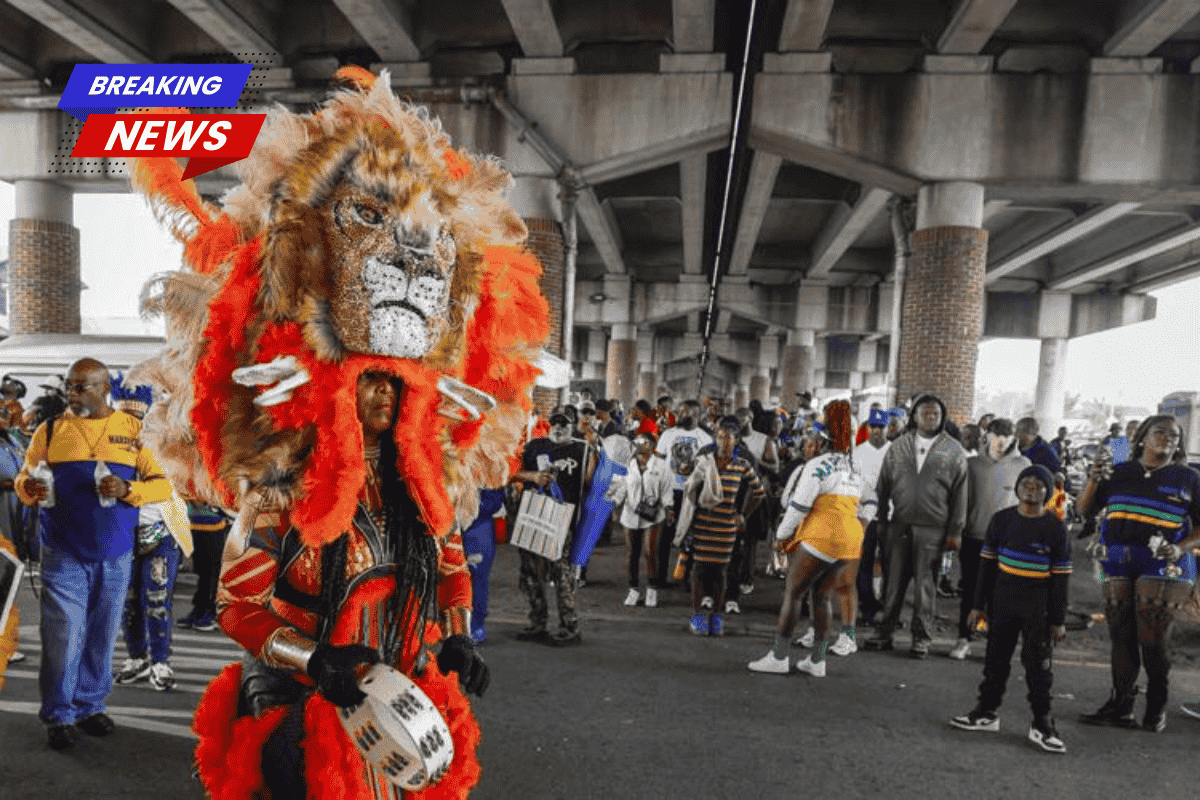Come see the 'Woman King' Mardi Gras Indian marching during New Orleans' Super Sunday