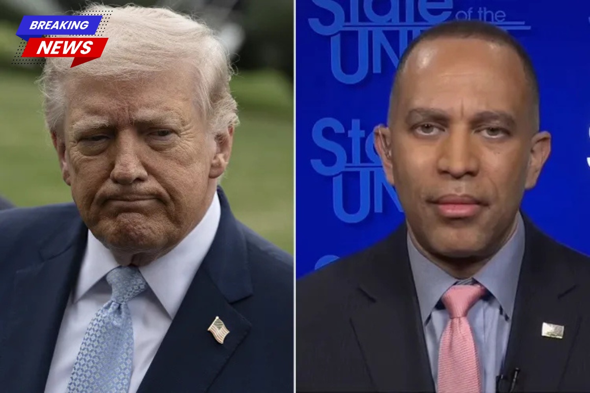 Hakeem Jeffries tells Trump to stop his "reckless mouth" after the president refers to Democrats as the country's "greatest enemy"