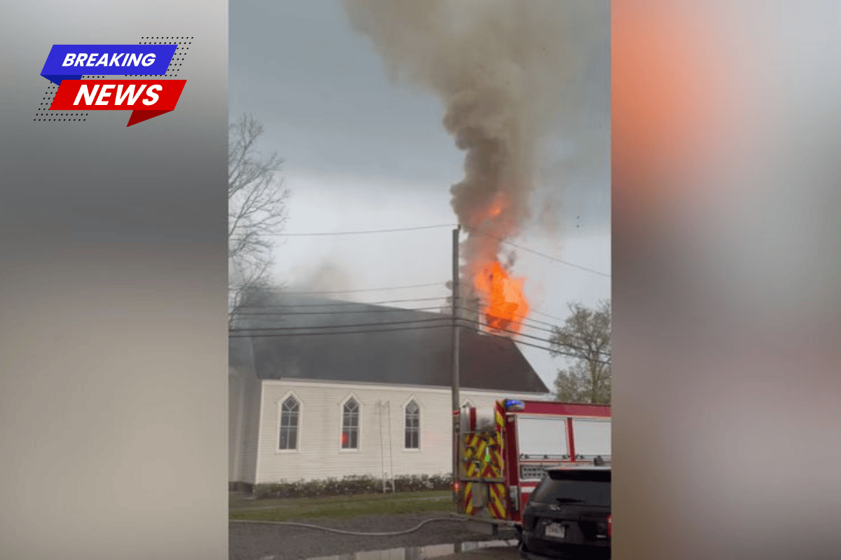 Lightning struck a historic art gallery in Ponchatoula, causing fire