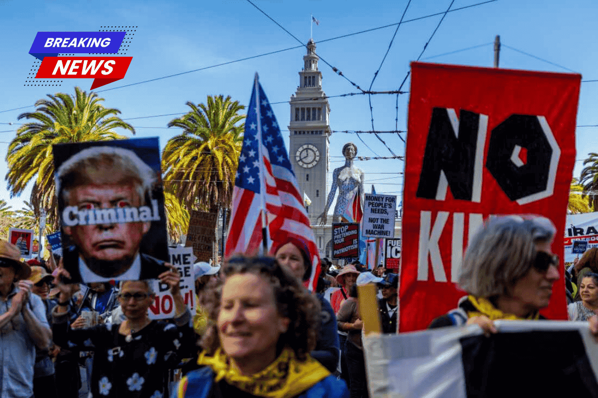 Look Some Of The Most Powerful Images From 'No Kings' Protests Across The Country