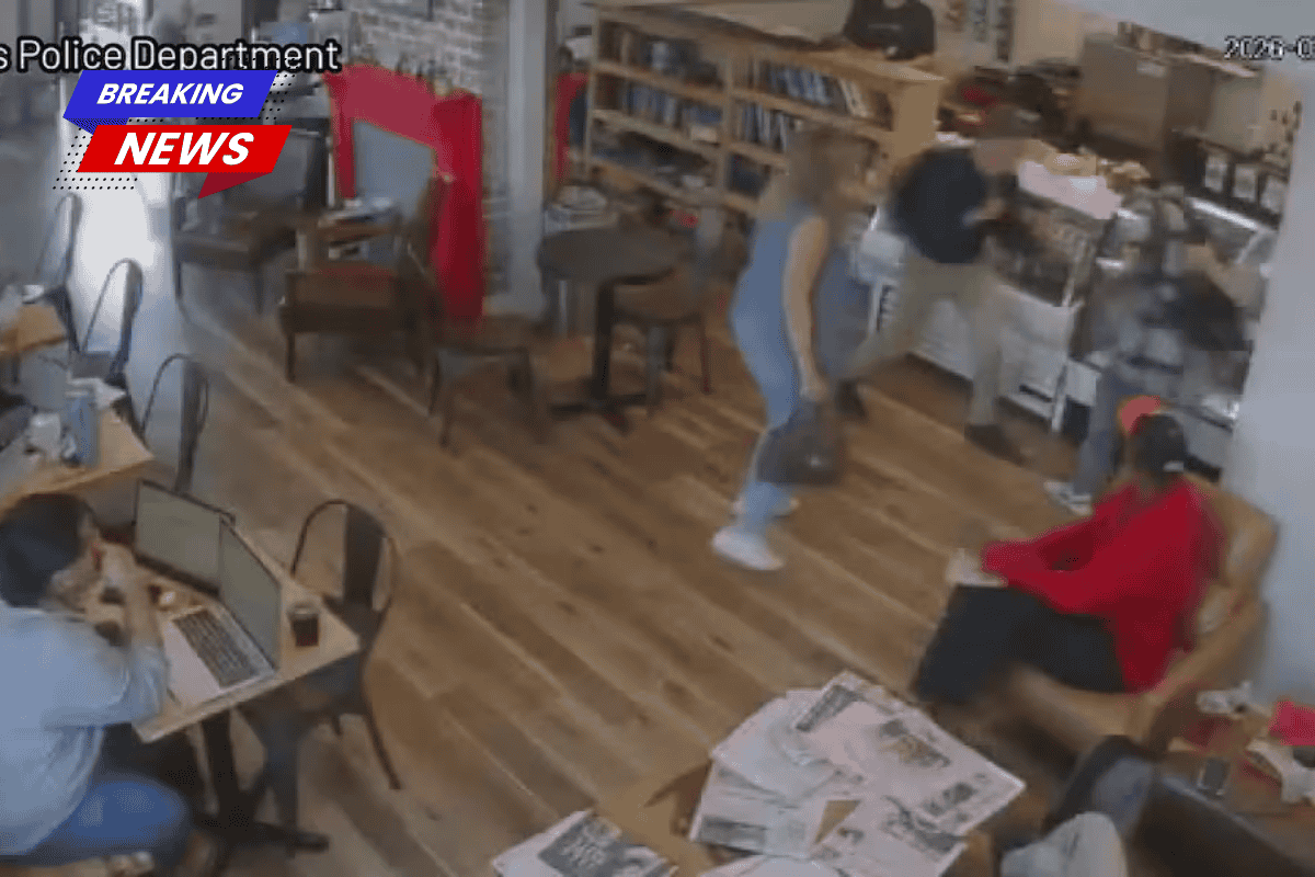 Suspected thief battles customers in a New Orleans coffee shop