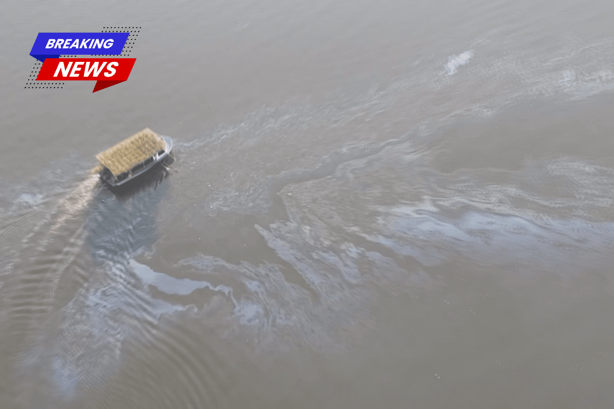 The Mississippi traffic slows near Hahnville after ships collide, with one aground