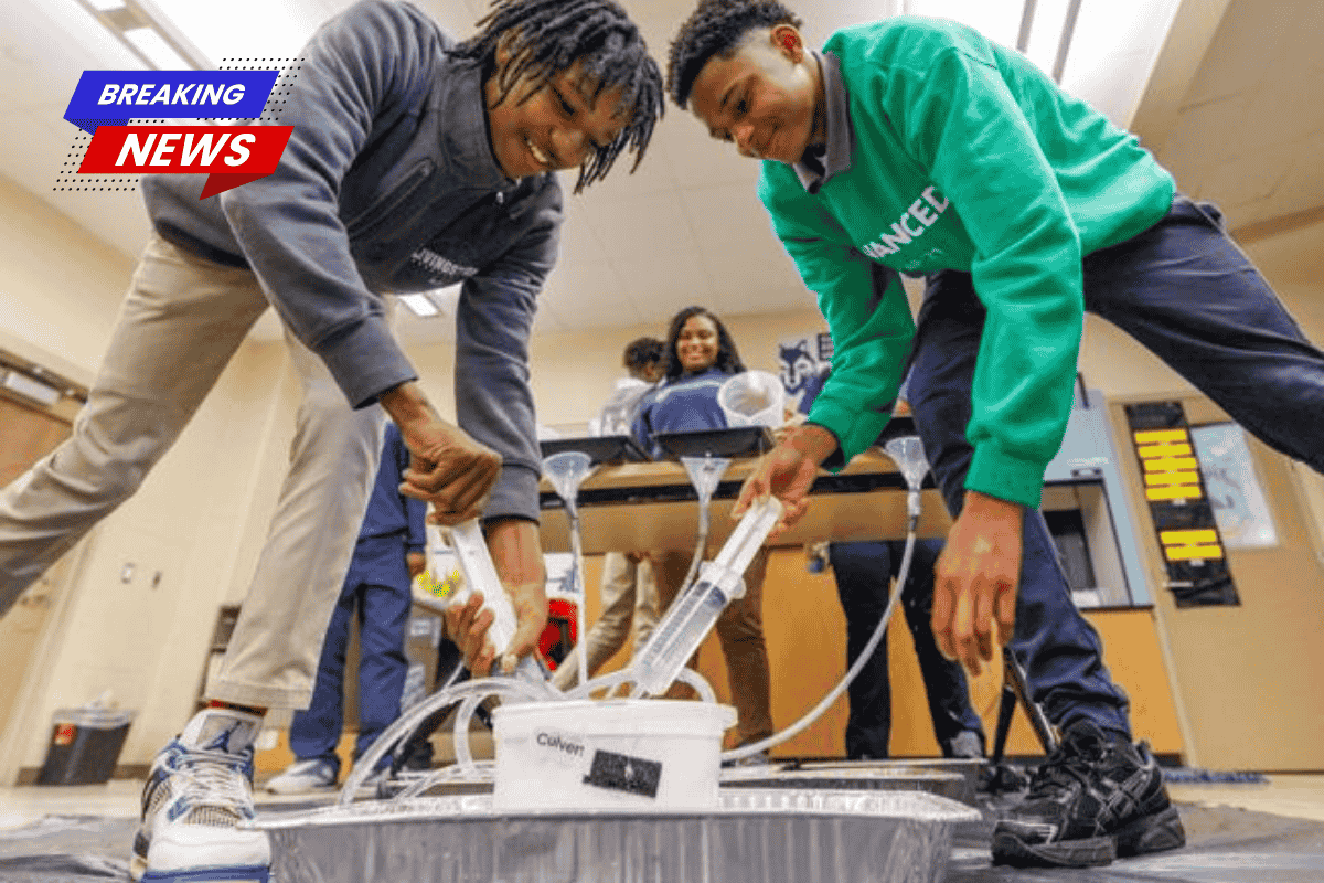 These New Orleans children built a model of the city's pumps. Then they watched as it failed