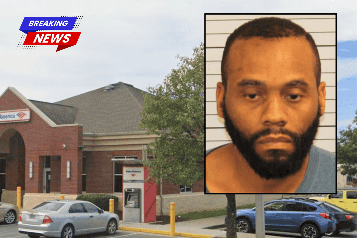 Cops say a Bank of America employee who was helping a man with a safety deposit box was suddenly stabbed and shot at