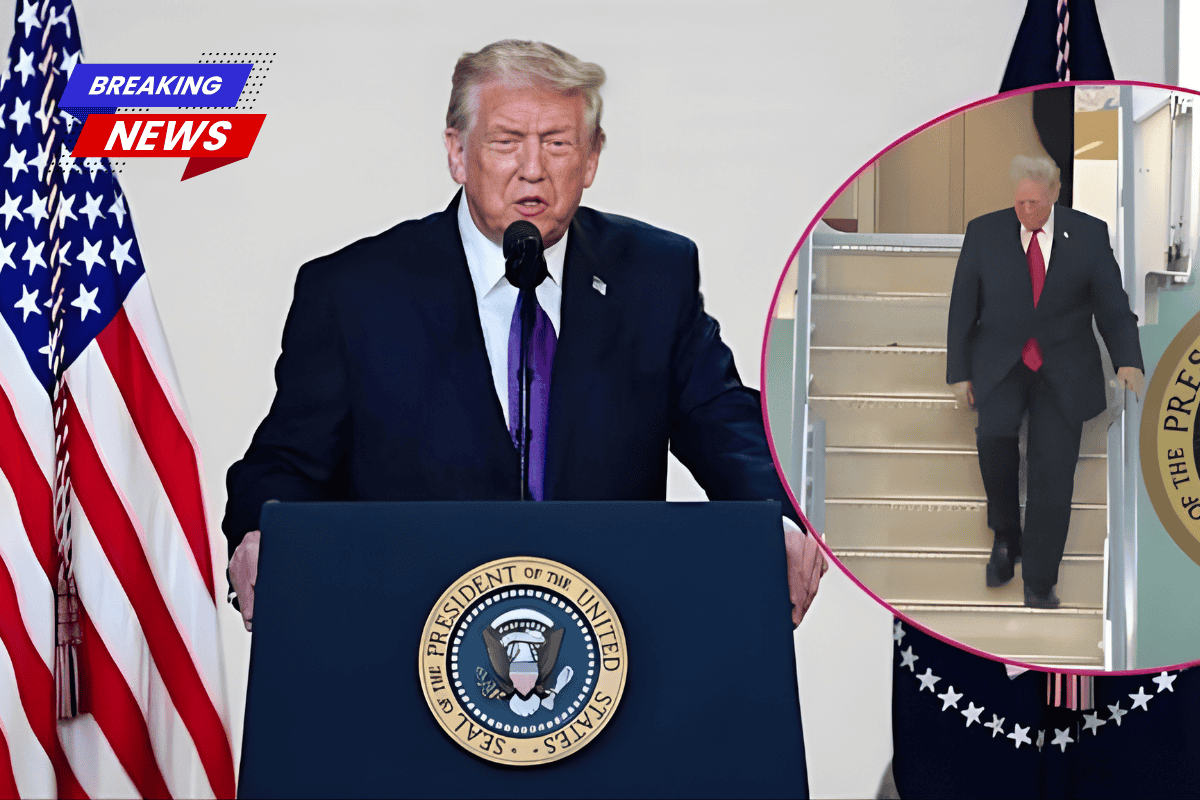 He Needs a ChairliftPresident Trump's 'Swollen Ankles' Spark More Concern as Critics Claim He 'Can Barely Walk' Down Air Force One Steps