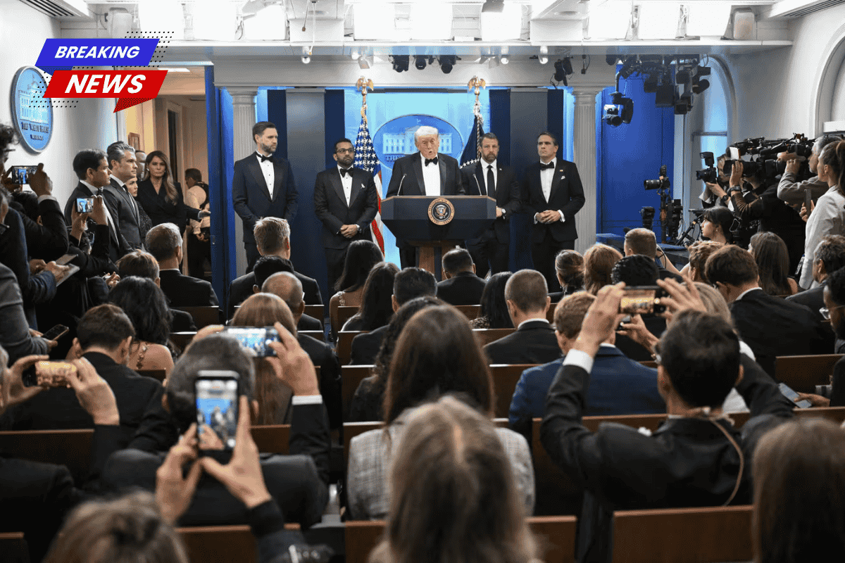 President Trump evacuated the room following the gunshot at the White House Correspondents' Association Dinner