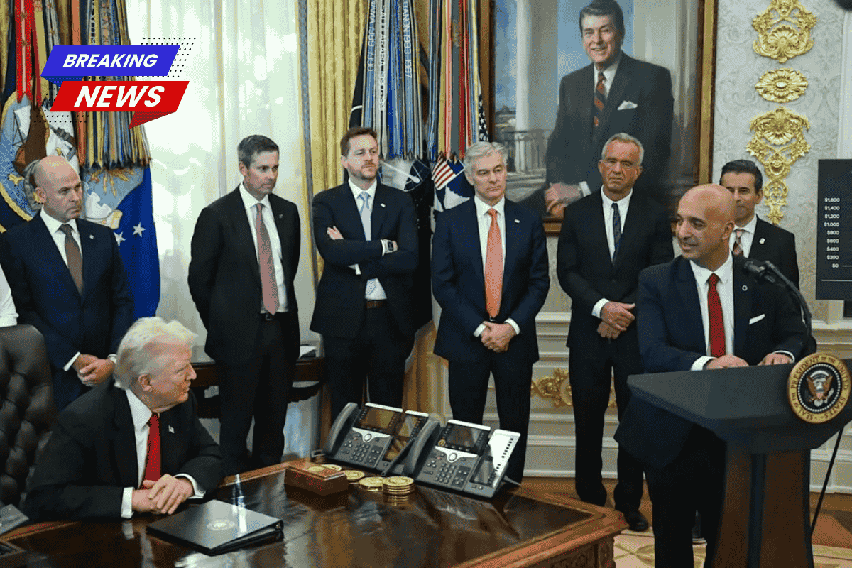President Trump signs a 100% tariff on brand-name pharmaceuticals