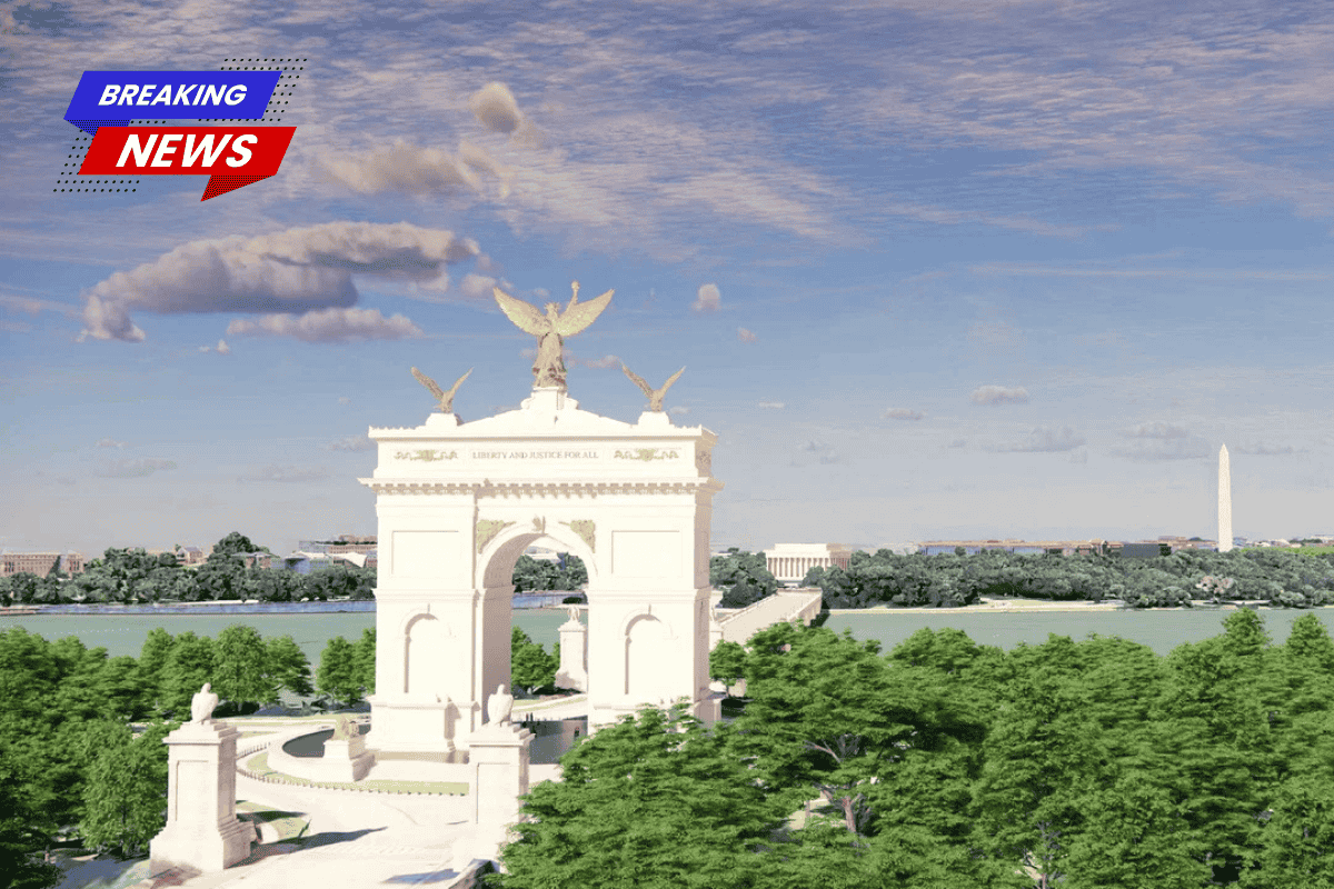 President Trump's arch receives overwhelming negative public feedback, but appears poised to move forward