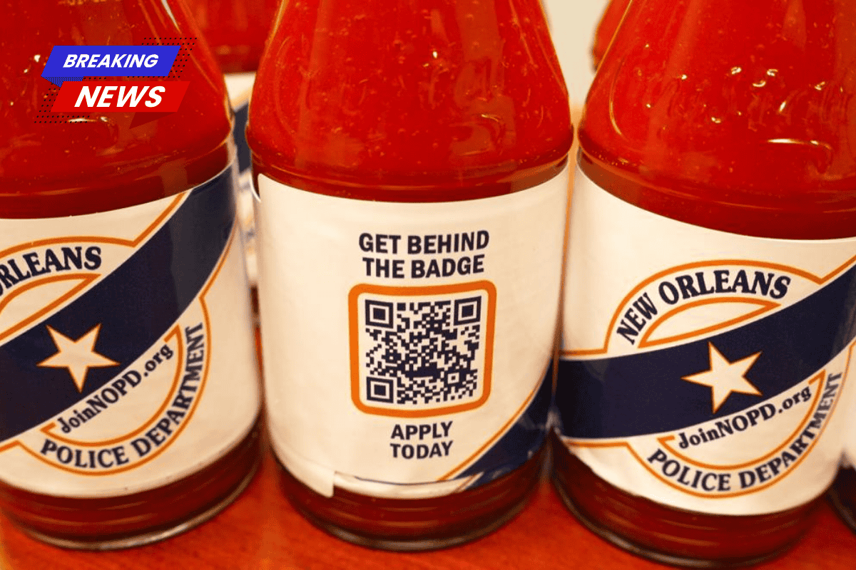 The NOPD is trying to find new officers by placing advertisements on hot sauce bottles in restaurants