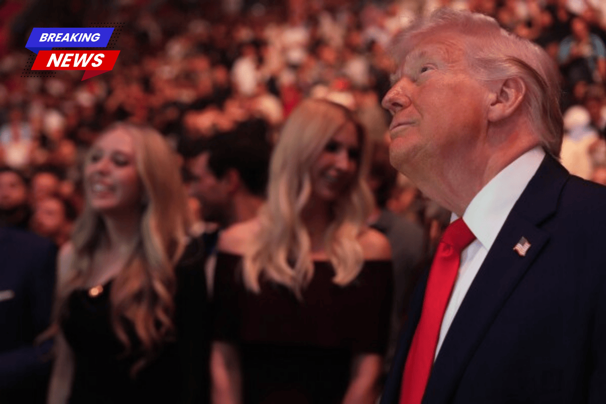 Trump takes the limelight at UFC 327 in Miami, greeting Rogan and Rubio
