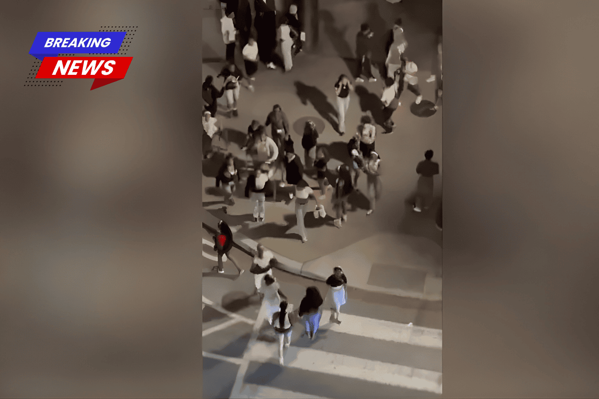 Violent mob of juveniles swarms the streets and attacks officers in wild 'teen takeover' caught on video