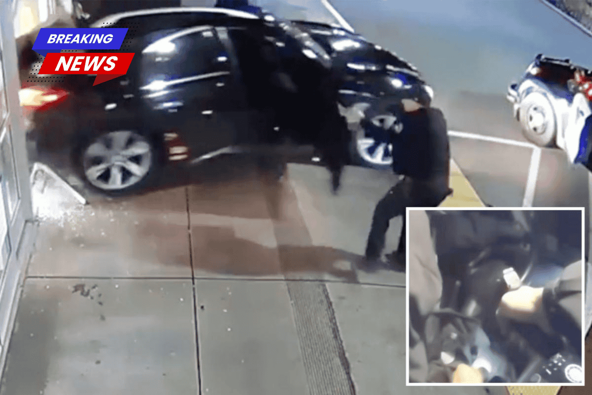 Wild bodycam recording shows California cop's life-or-death struggle in crazed robbery suspect's getaway car 'I will shoot you!'
