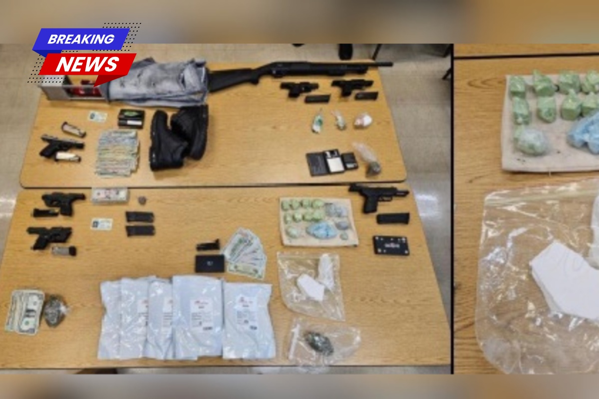 A multi-agency operation leads to four arrests and the confiscation of drugs and firearms