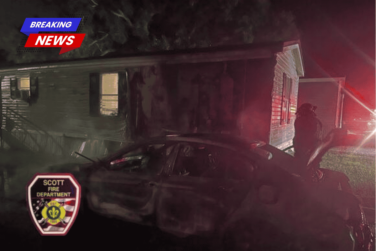 A neighbor's alert keeps the family safe from the fire