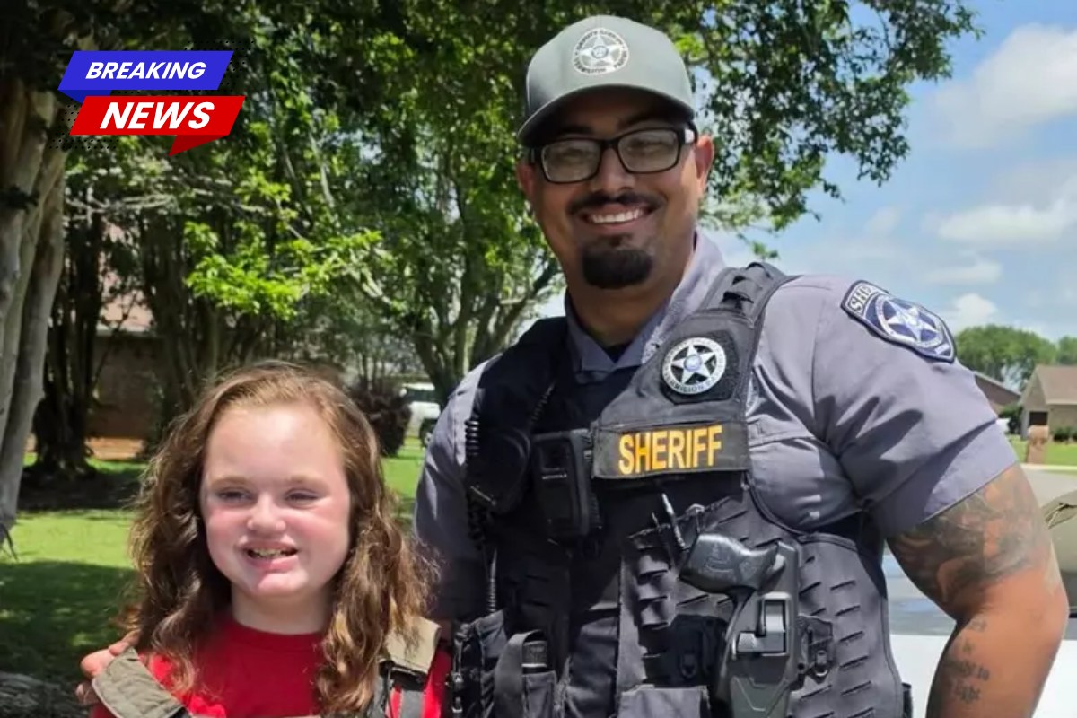 A young girl surprises local deputies on Mother's Day in Vermilion Parish