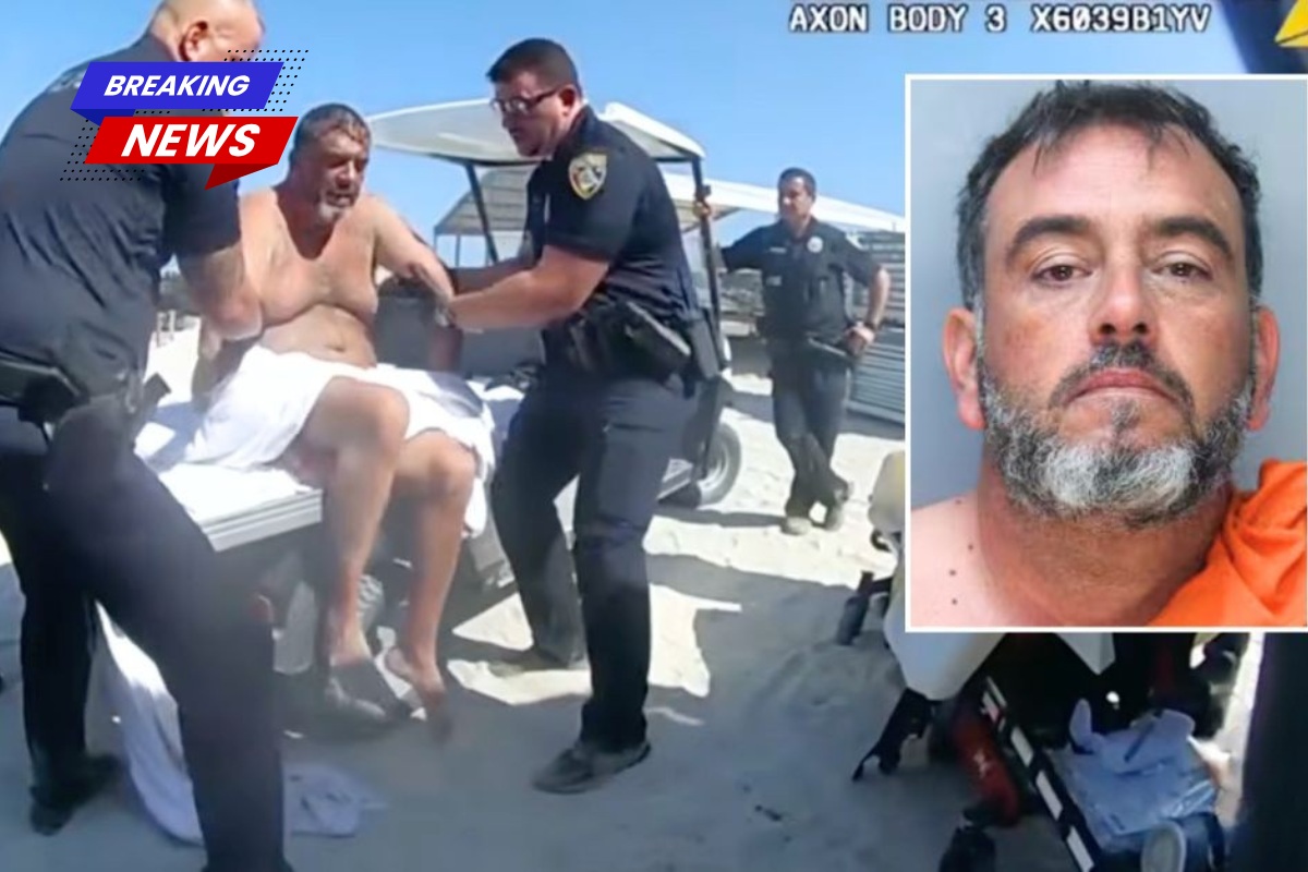 I am going to kill you Man charges beachgoers with drill after being told he can not sit in a chair, cops say