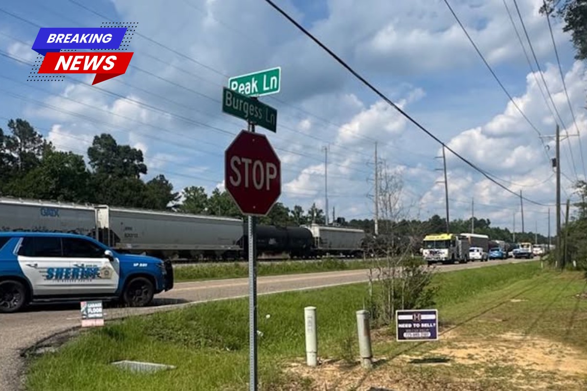 Livingston deputies Authorities working on a vehicle hit by train on Milton Road