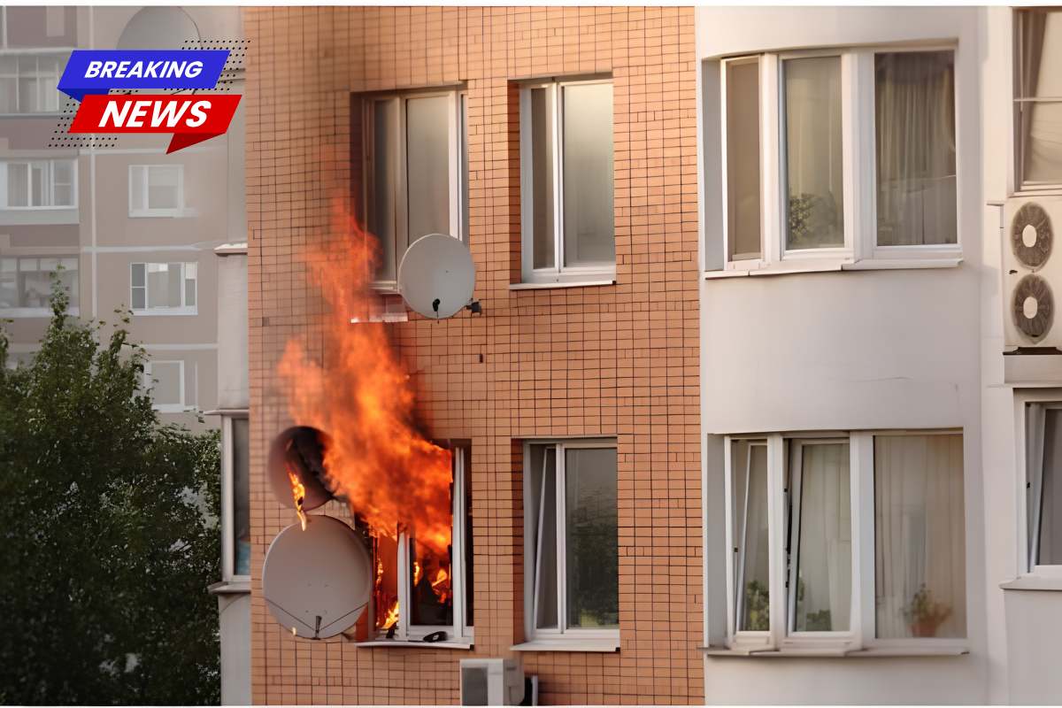 Ohio mum accused of setting fire to her flat while all four of her children were inside