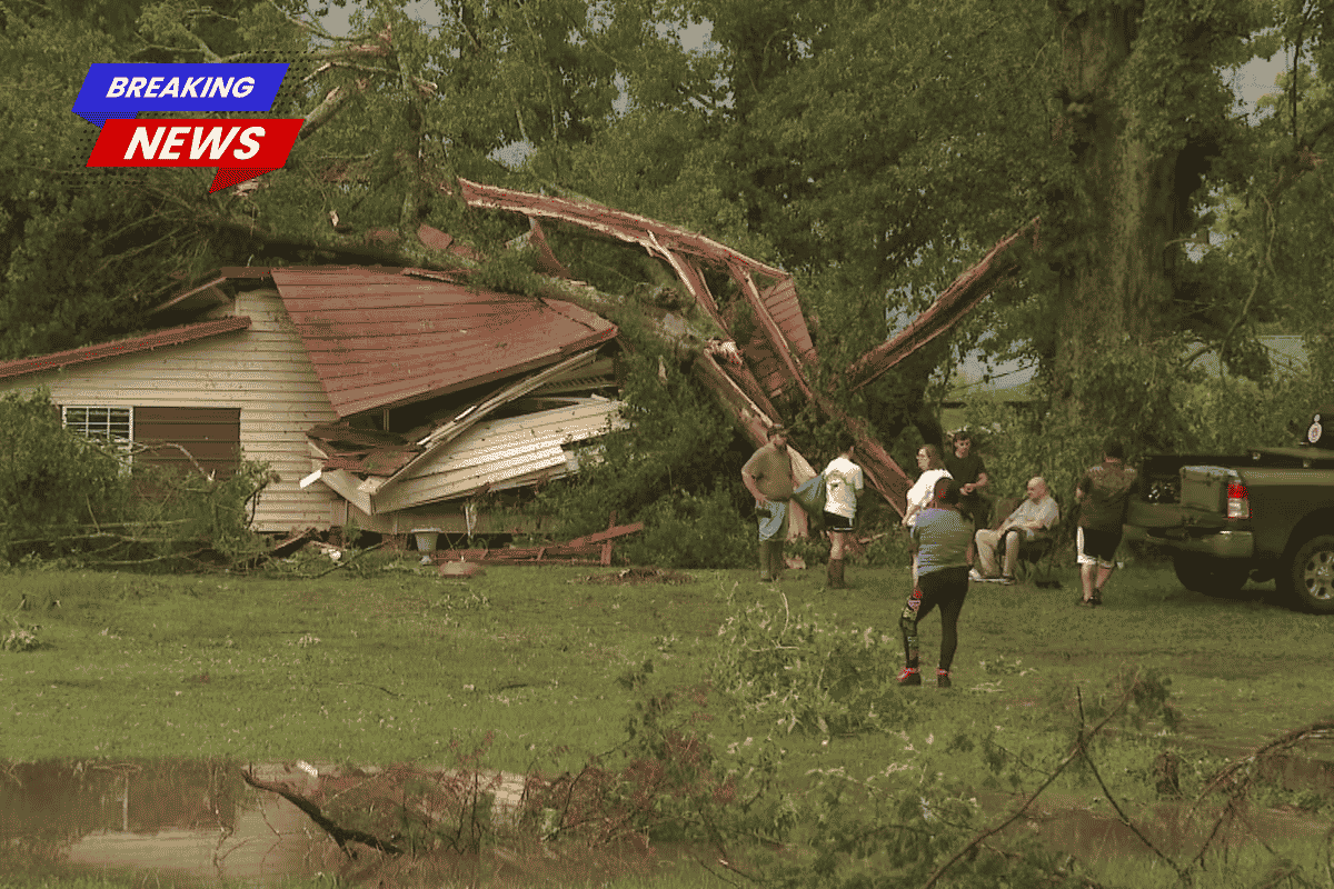Plaucheville storm damage was caused by a macroburst rather than a tornado
