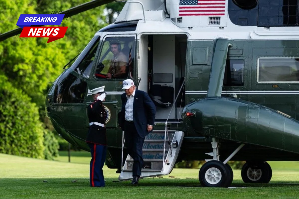 President Trump a helipad on the White House's front lawn for Marine One