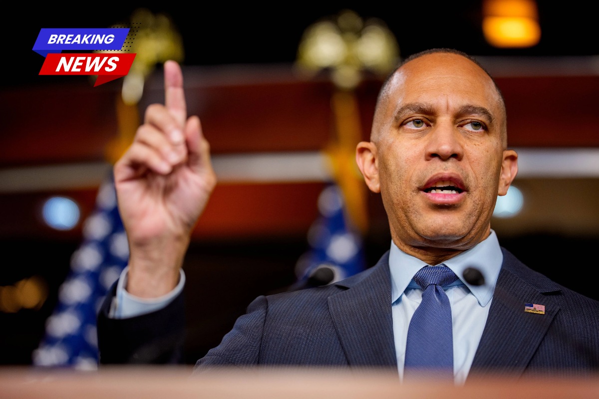 Republicans have called out House Minority Leader Hakeem Jeffries for posting a seemingly Facetuned photo of himself in a Knicks hat