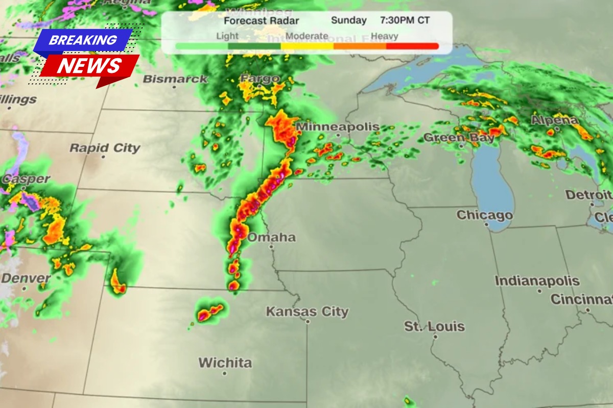 Severe storms, including powerful tornadoes, are predicted to persist in the Central US through Monday