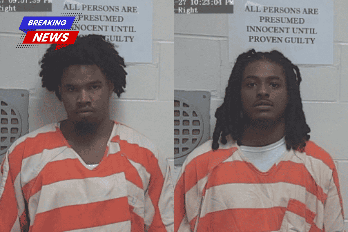 The police arrested two students on drug and firearm charges