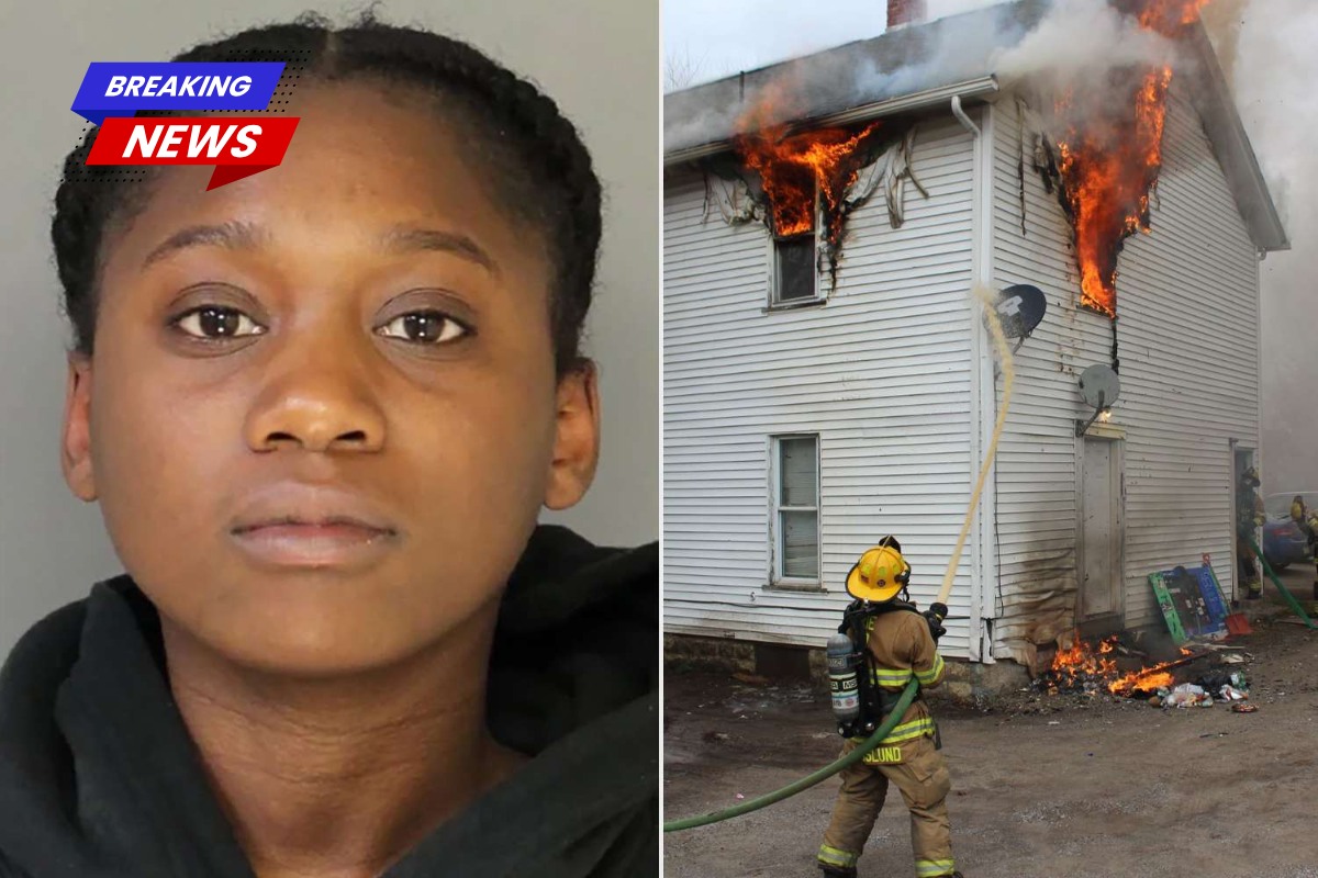 Three children died in a fire after a mattress blocked the stairwell as the mother left to make an alleged drug deal