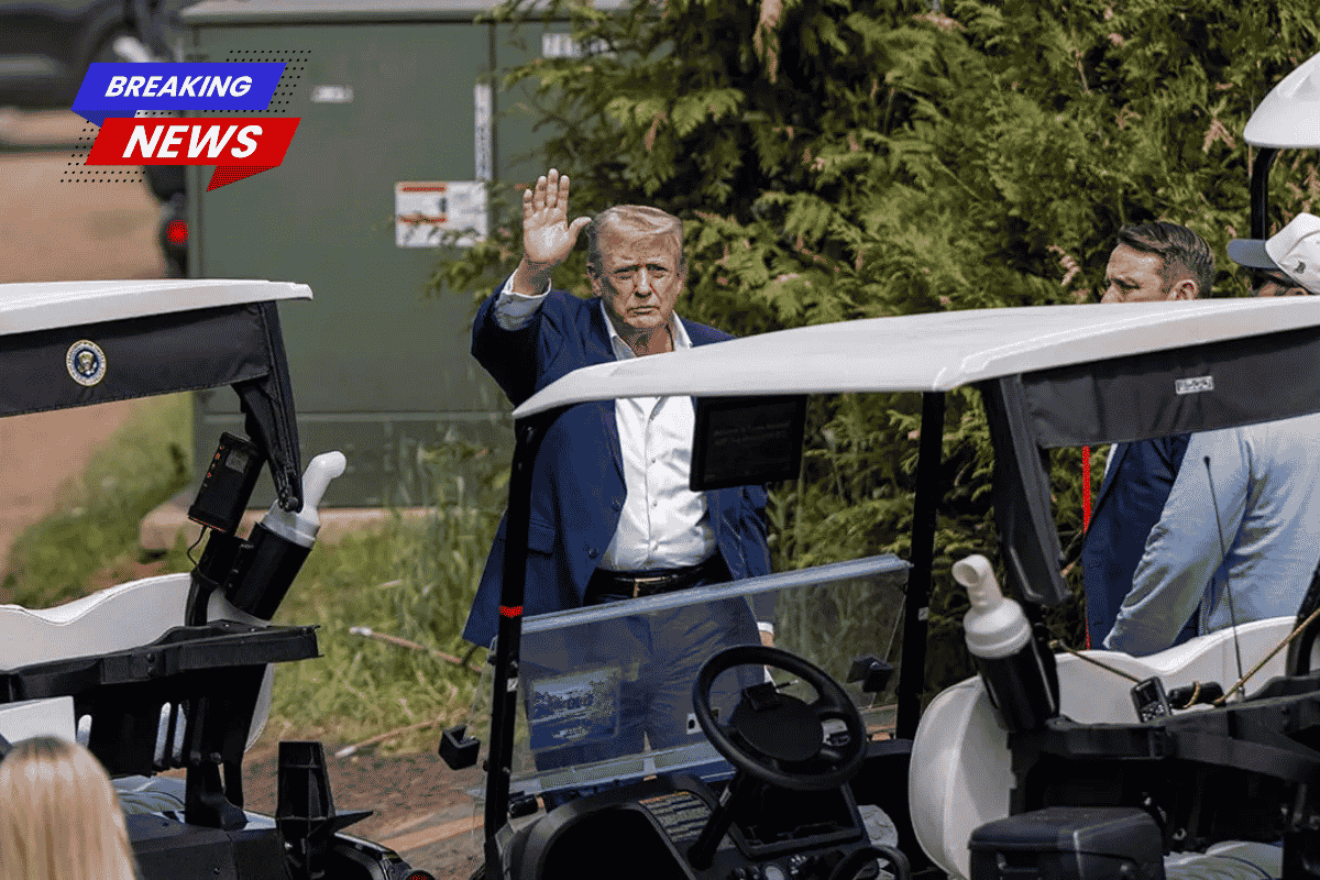 Trump shows up at LIV Golf event at his Virginia course after pushing for players to return the PGA Tour