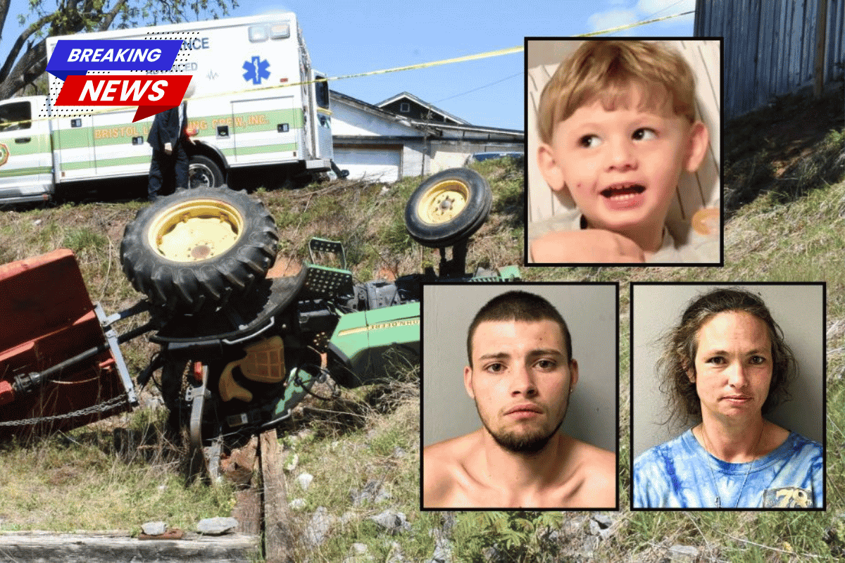 Virginia Dad driving tractor with his 3-year-old son on his lap traps boy underneath and waits 22 minutes with his own mom before someone calls. 911 cops