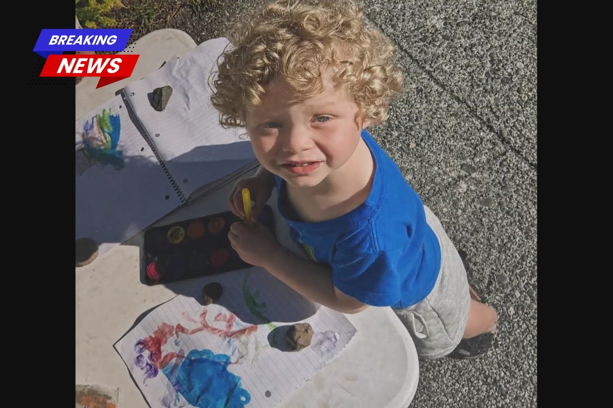 A four-year-old boy found buried in his grandmother's garden was killed by his own father, according to police