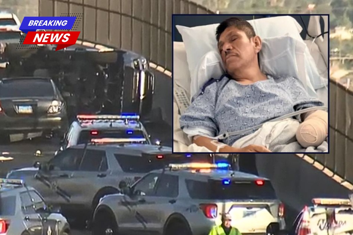 Hard-working' father on morning trip to painting job loses his hand in 'devastating' tragedy when drunk driver drove into him on motorway ramp, according to family