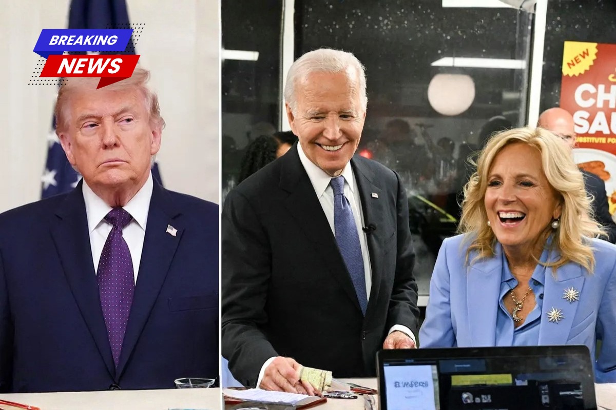 President Trump queries why Jill and Joe Biden went to Waffle House after she feared a stroke