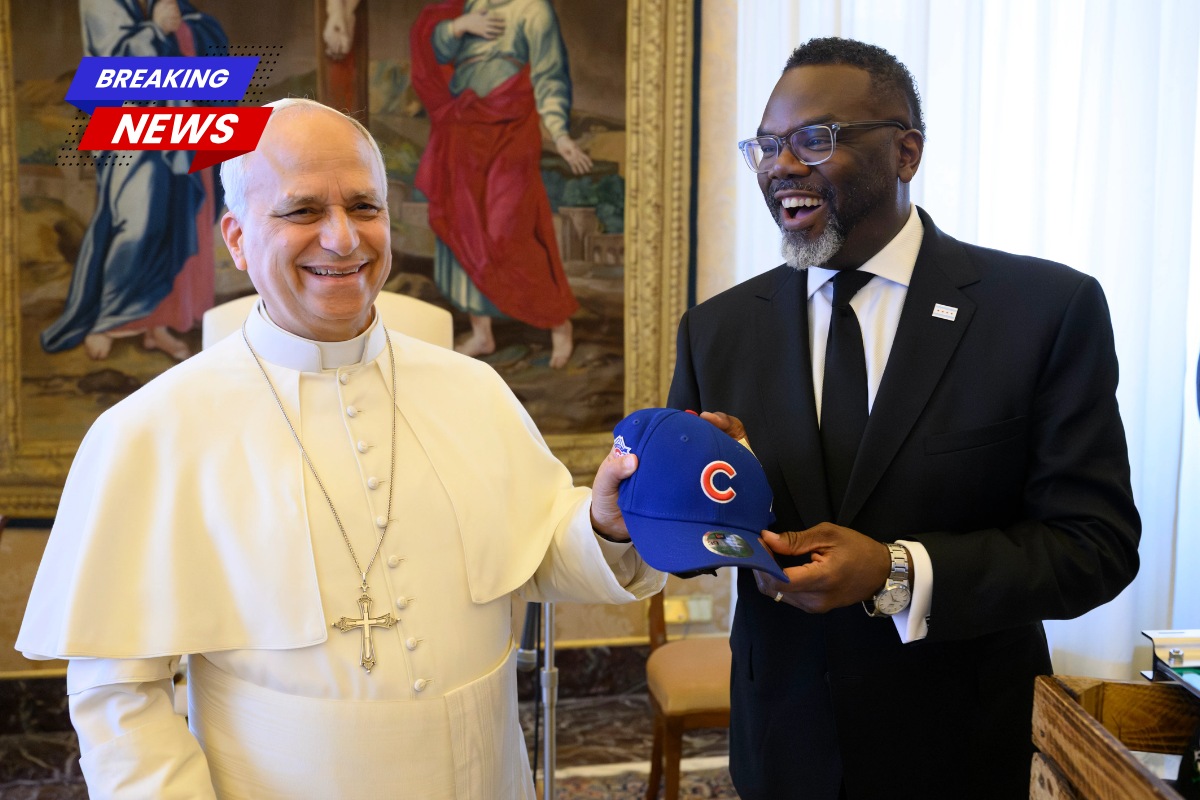 Trump criticizes Pope Leo XIV's meeting with useless Chicago Mayor Brandon Johnson at the Vatican