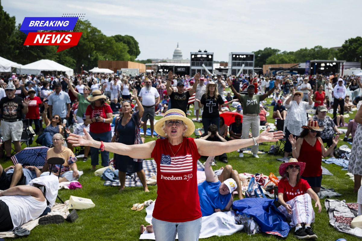 Vandals sabotage Trump's Freedom 250 celebration on the National Mall, poisoning groundwater with fuel spokeswoman